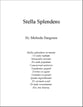 Stella Splendens SATB choral sheet music cover